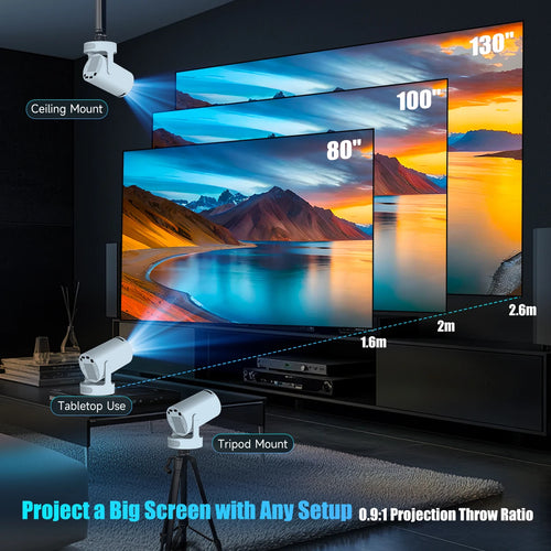 8K Outdoor Portable Video Projector